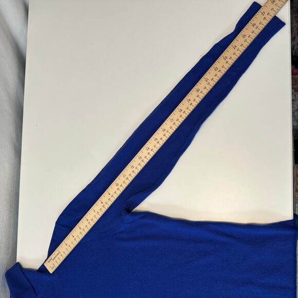 Pendleton Womens M Turtleneck Wool Sweater Blue Slim Fit 70s Style Preppy - Picture 10 of 10